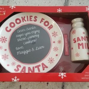 Santa's Cookie and Milk set